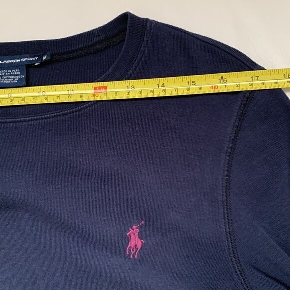 Ralph Lauren Sport Cotton Crew Neck Long Sleeve T-Shirt Size M - Picture 2 of 5